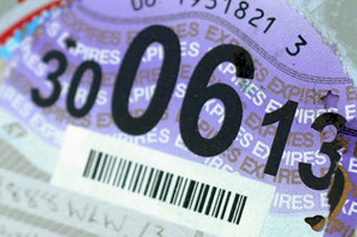 car tax disc car tax disc
